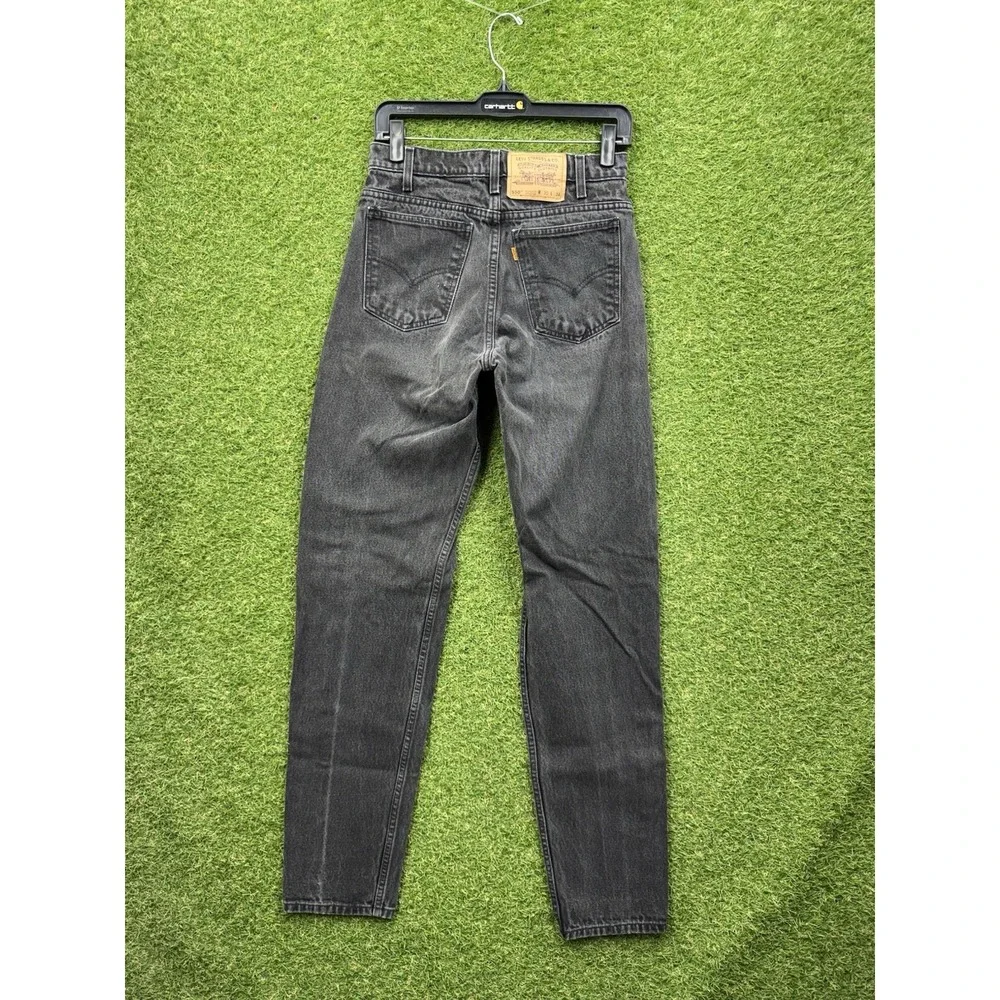 Vintage Levis 550 Orange Tab Jeans Mens 30x34 Black Relaxed Tapered USA Made